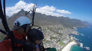 Camps Bay tandem paragliding picture