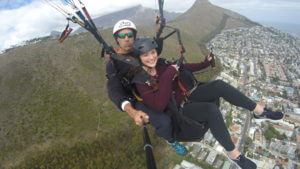 Flying from Signal Hill to Sea Point