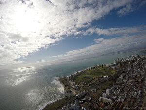 sea point and green point from the sky